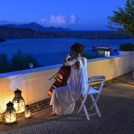 Villa Melenos Lindos Bagian luar foto