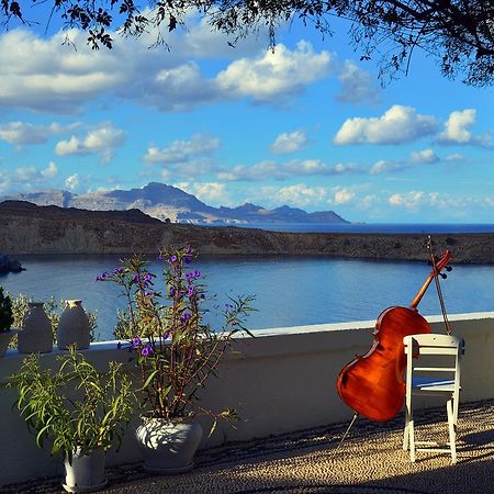 Villa Melenos Lindos Bagian luar foto