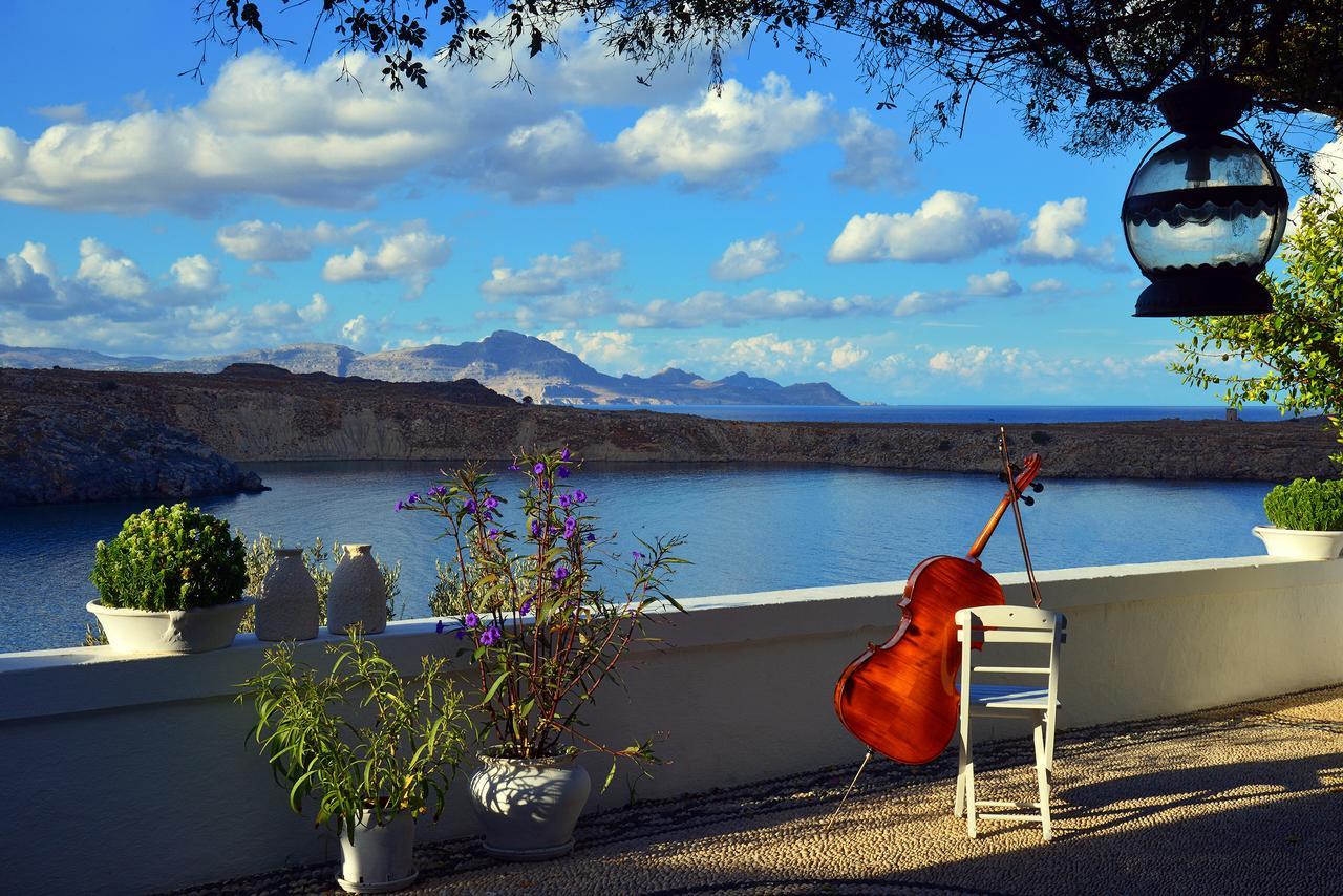 Villa Melenos Lindos Bagian luar foto